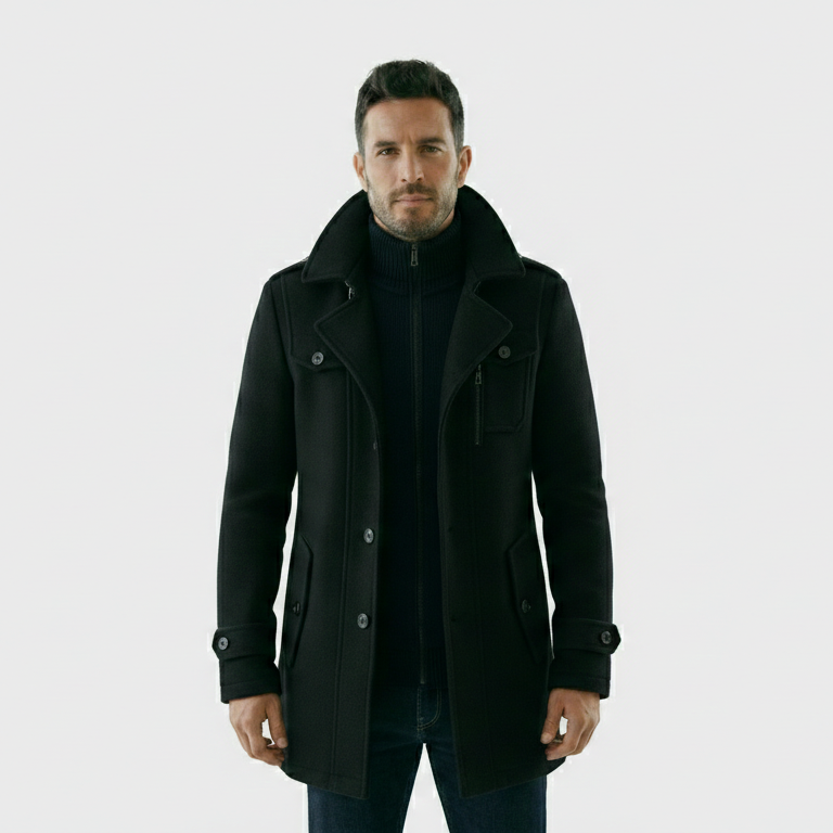 Andrei | Abrigo clásico estilo chaquetón.